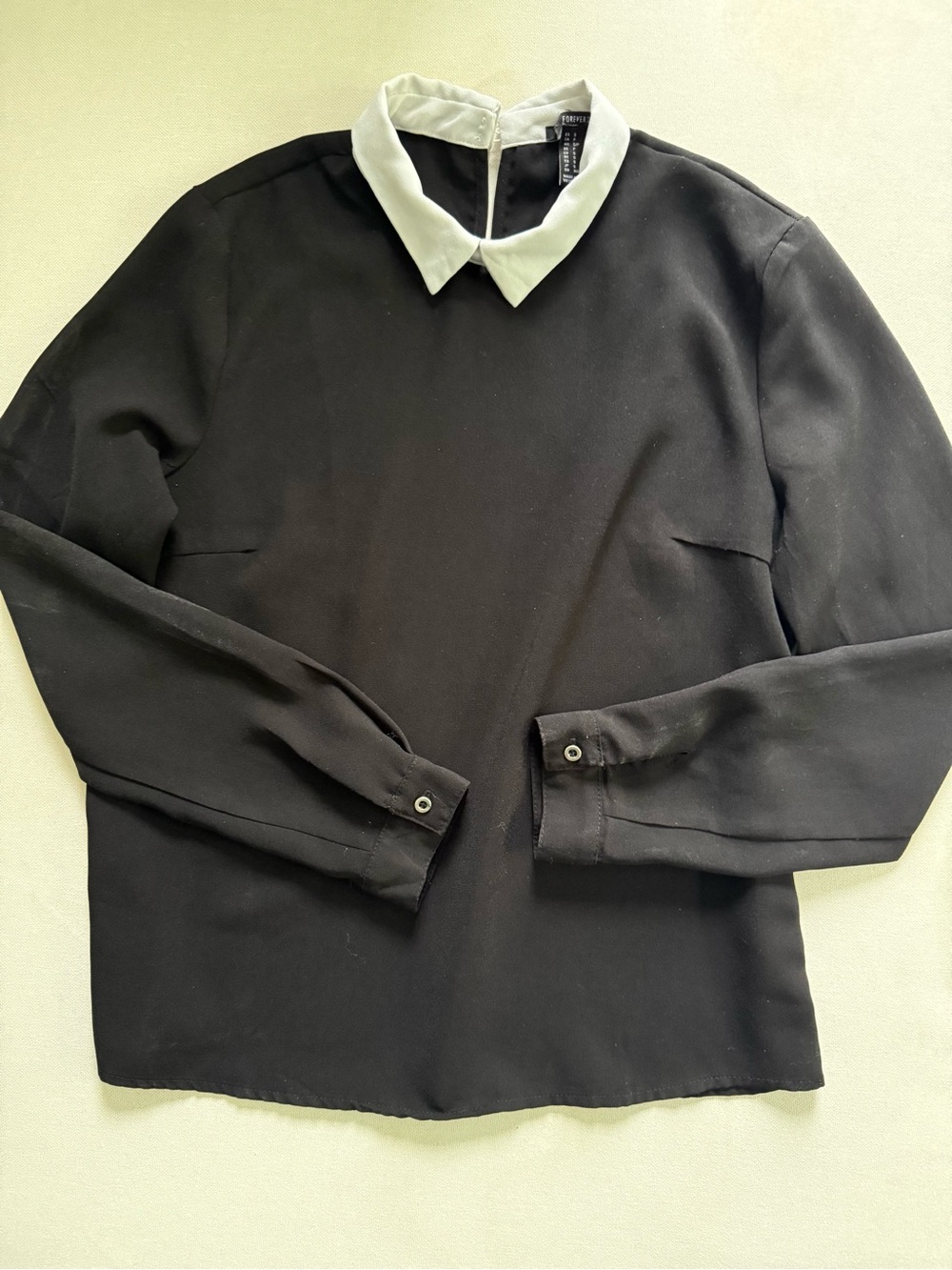 Peter Pan Collar Long-Sleeve Shirt